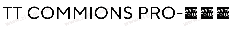 TT COMMIONS PRO字体转换 TT COMMIONS PRO字体转换